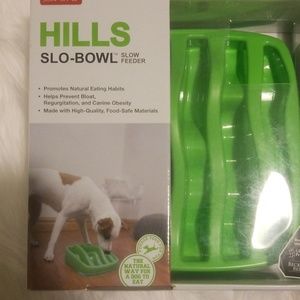 Dog Games Hills Slow Feeder Green Slo Bowl
